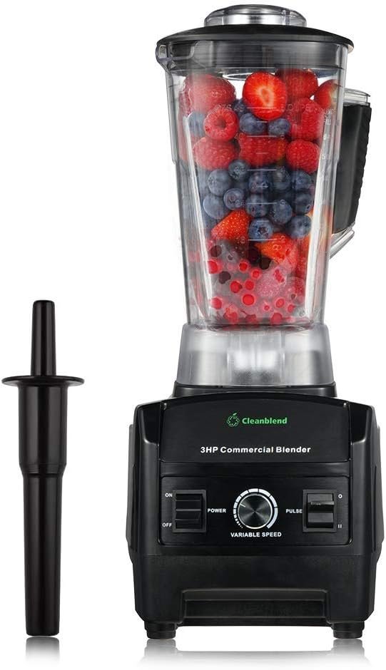 Cleanblend Commercial Blender - 64oz Countertop Blender 1800 Watts - High Performance, High Powered Professional Blender and Food Processor For Smoothies