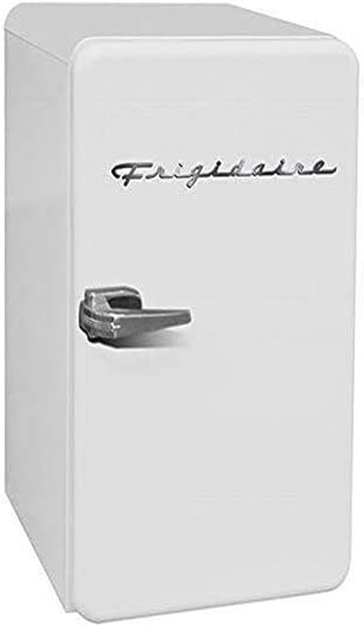 FRIGIDAIRE EFR372-WHITE 3.2 Cu Ft White Retro Compact Rounded Corner Premium Mini Fridge