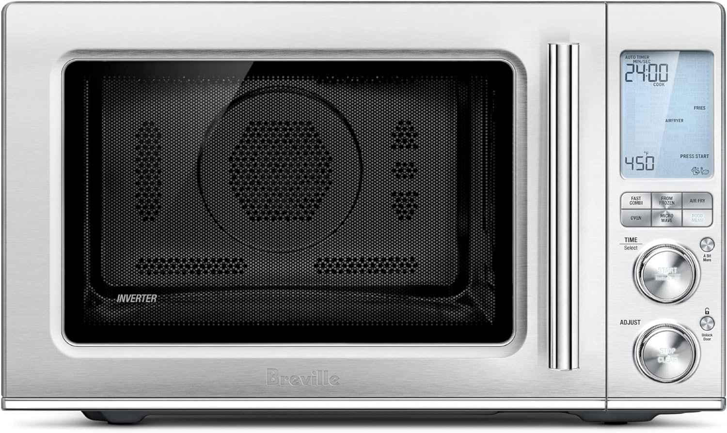 Breville Combi Wave 3-in-1 Microwave BMO870BSS, Brushed Stainless Steel