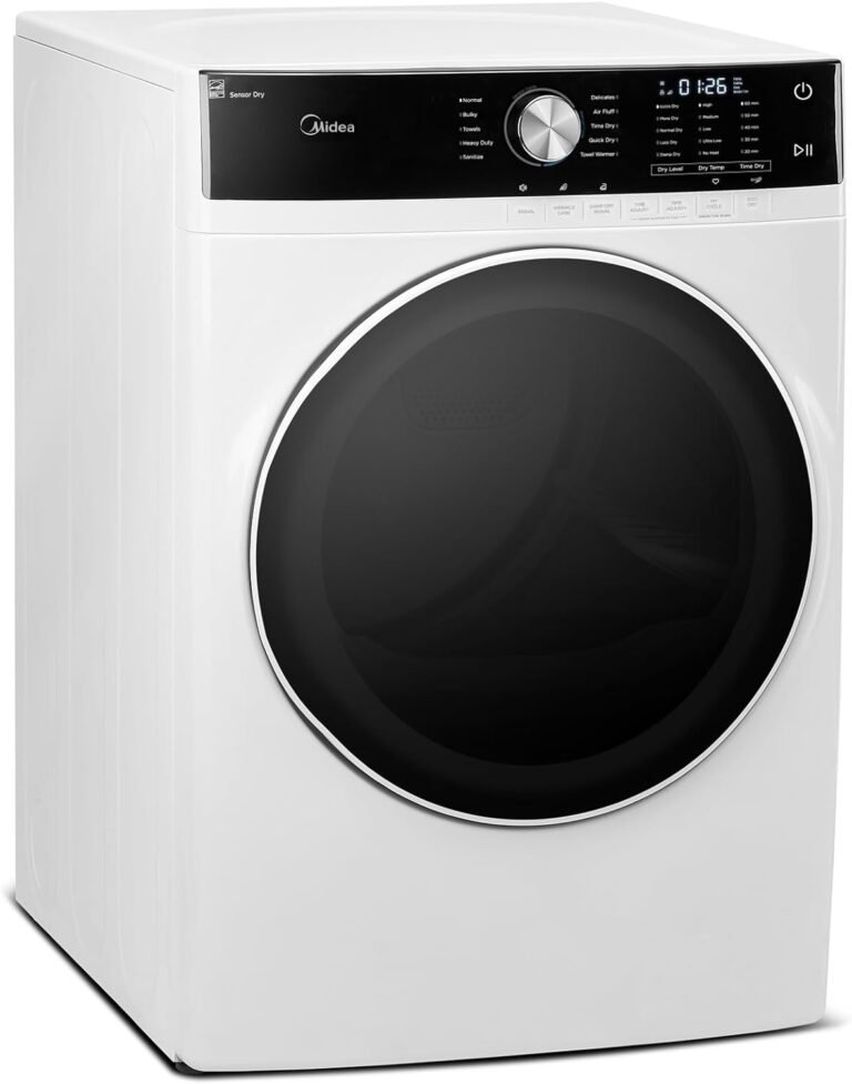 Midea MLE45N1AWW Electric Dryer: Efficient & Convenient Laundry Solution