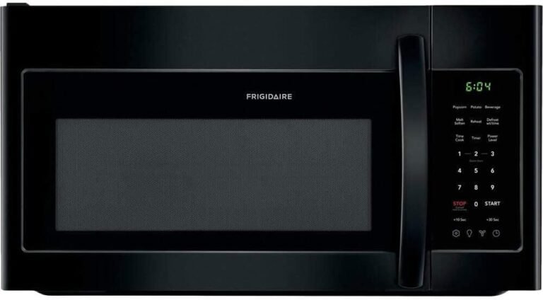 Frigidaire FFMV1846VB 30″ Black Over the Range Microwave – Efficient & Stylish