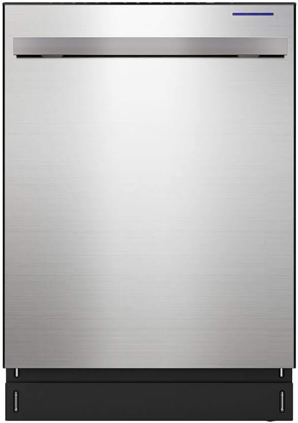 SHARP Slide-In Dishwasher, Stainless Steel Finish, 24" Wide, Soil Sensors, Premium White LED Interior Lighting, Smooth Glide Rails, Heated Dry Option, Responsive Wash Cycles, Power Wash Zone