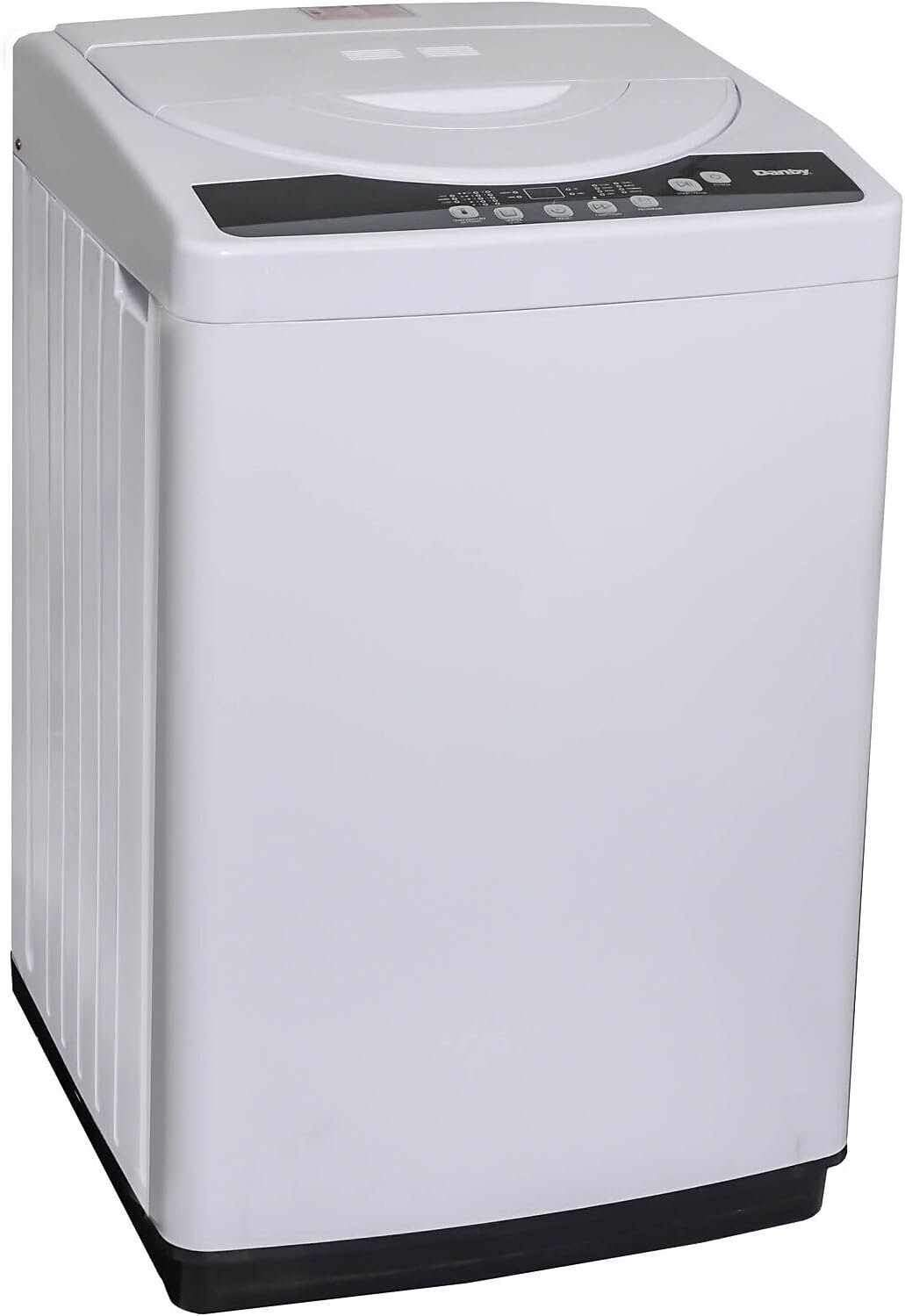 Danby DWM065A1WDB-6 2.11 Cu.Ft Machine, Portable Top Load Washer for Apartments, Small Spaces, Dorms, Stainless Steel Drum and 4 Wash Cycles, 6.5, White