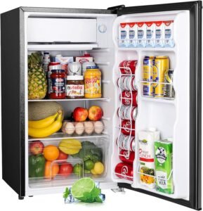 Upstreman 3.2 Cu.Ft Mini Fridge with Freezer: Compact Efficiency