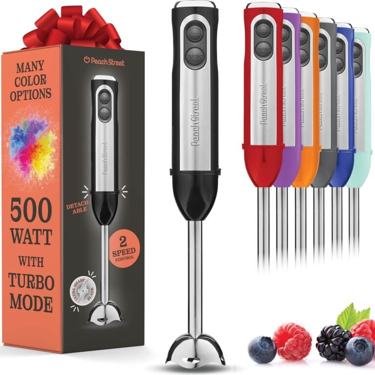 Peach Street Powerful Immersion Blender – Blend with Power and Precision