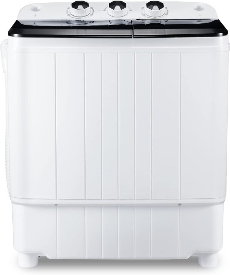 Efficient & Portable Washing Machine – HABUTWAY 17.6Lb Twin Tub