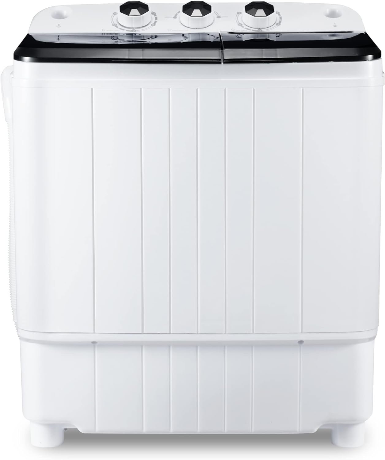 HABUTWAY 17.6Lb Portable Twin Tub Washing Machine with Gravity Drain Pump - For Apartments, Dorms, RVs