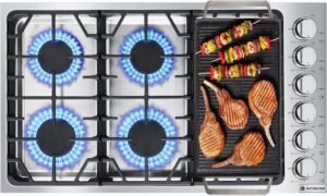 AAOBOSI 36 inch Gas Cooktop – Versatile Cooking Power for Your Kitchen