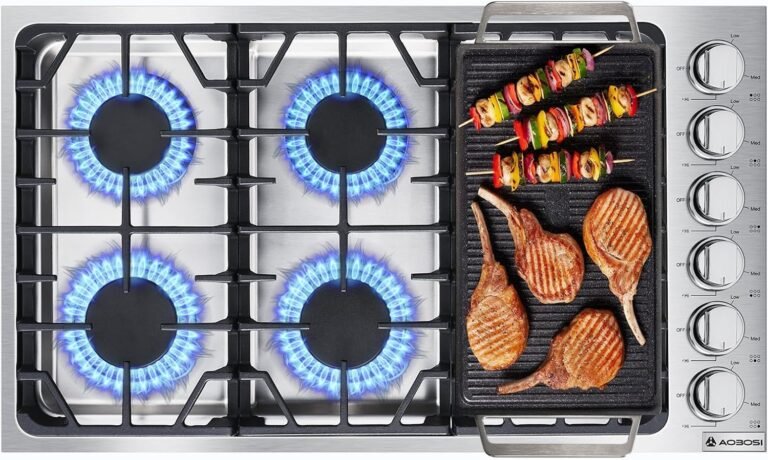 AAOBOSI 36 inch Gas Cooktop – Versatile Cooking Power for Your Kitchen