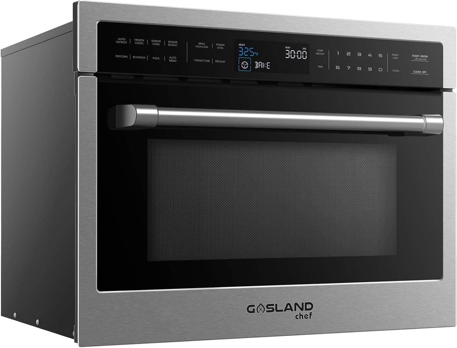 Gasland 1.6 Cu. Ft. 24 Inch Microwave Convection Oven Combo,Convenction Microwave Drawer Oven, 1000 Watt, Sensor Cook, Drop Down Door in Stainless Steel