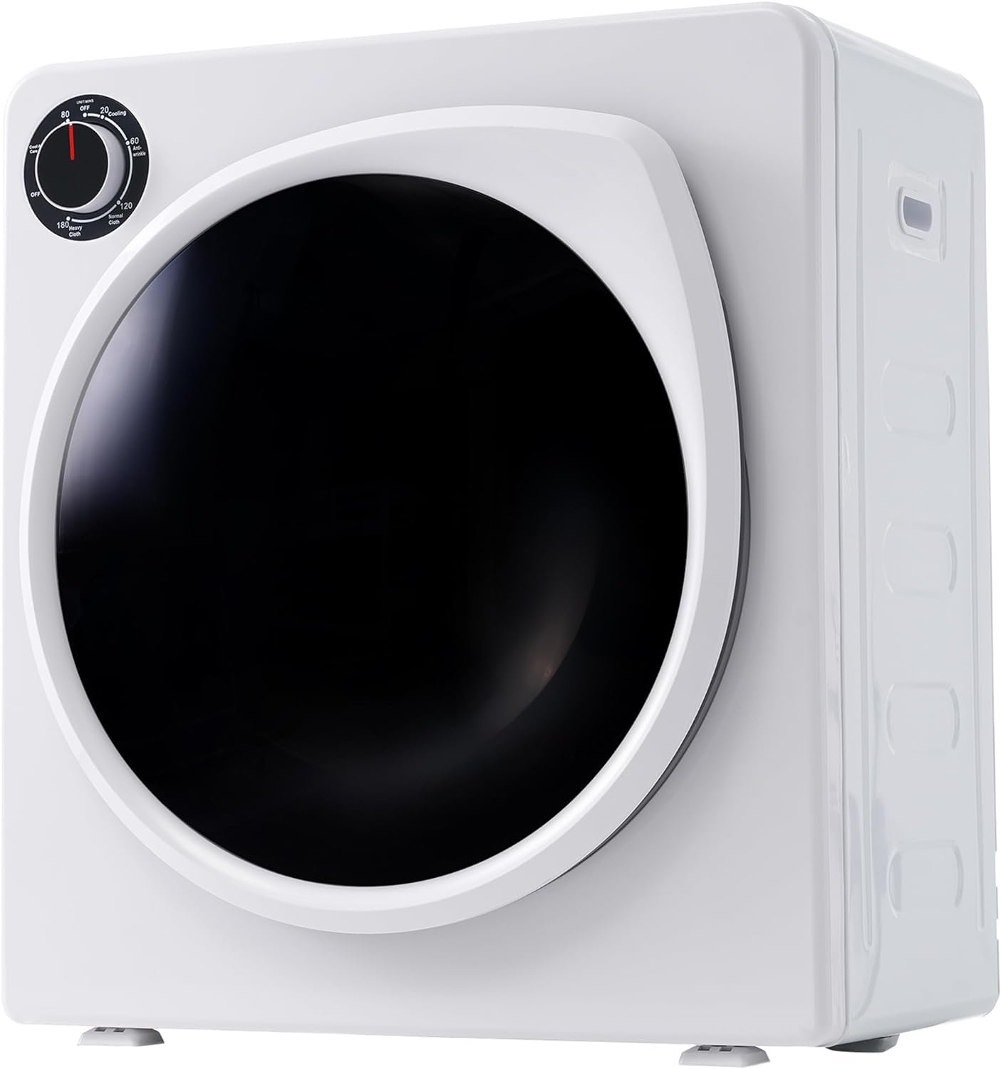 Vented Dryer with Stainless Steel Drum, 2.6 Cu.ft, Multiple Filtration System, 5 Programs, Overheat Protection, Full Heating, Double Temperature Control Switch, 1350 Watts,