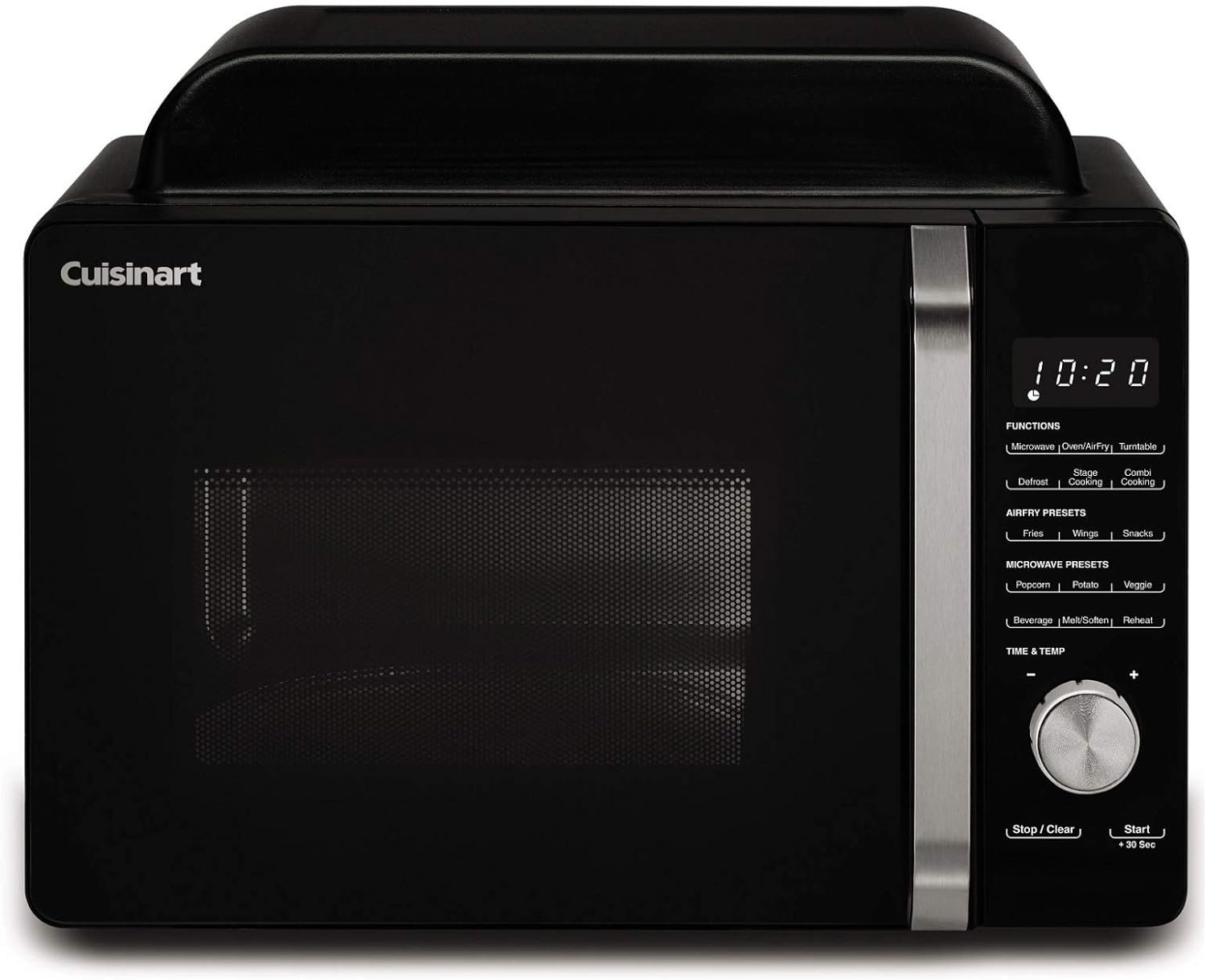 Cuisinart Countertop AMW-60 3-in-1 Microwave Airfryer Oven, Black