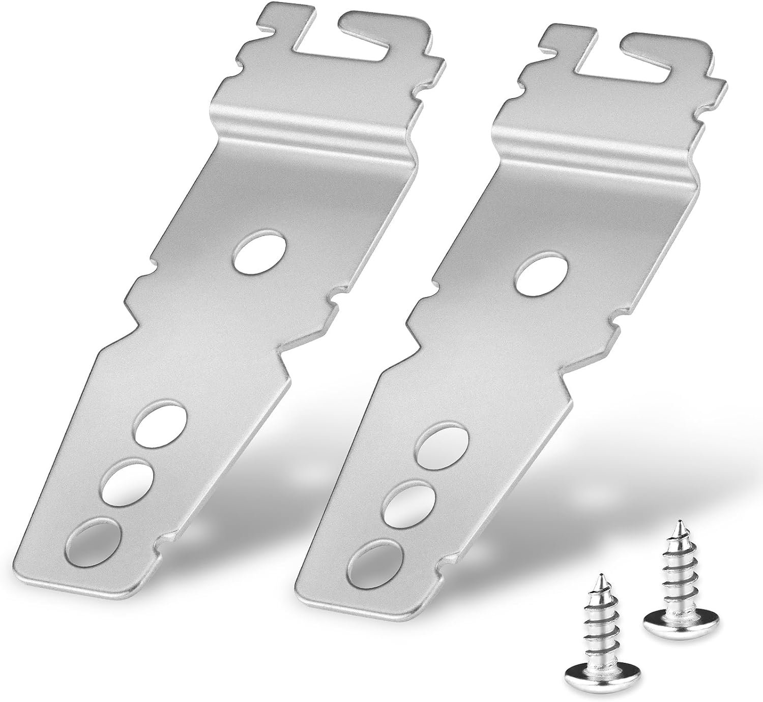 2 Pack Premium Dishwasher Mounting Bracket, Undercounter Dishwasher Bracket with Screws for Whirl-pool, Ken-more, Kitchen-Aid Dishwasher - Easy to Replace 8269145 WP8269145 WP8269145VP