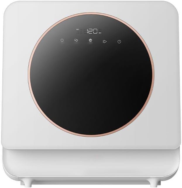 Portable Countertop Compact Dishwasher with 5L Built-in Water Tank LED Digital Display 360°Dual Spray 192℉High-Temp& Air-Dry Function, For Apartments, Offices, Rvs, Kitchenettes