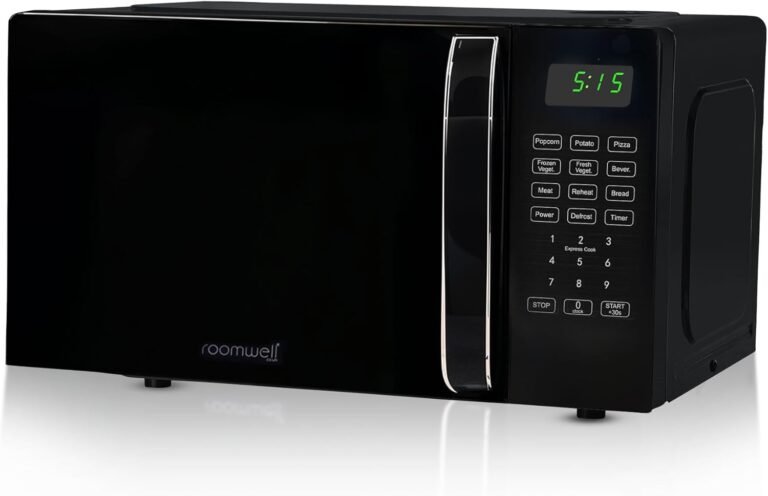 Compact Microwave – Roomwell 0.7 Cu Ft – Small Kitchen Appliance