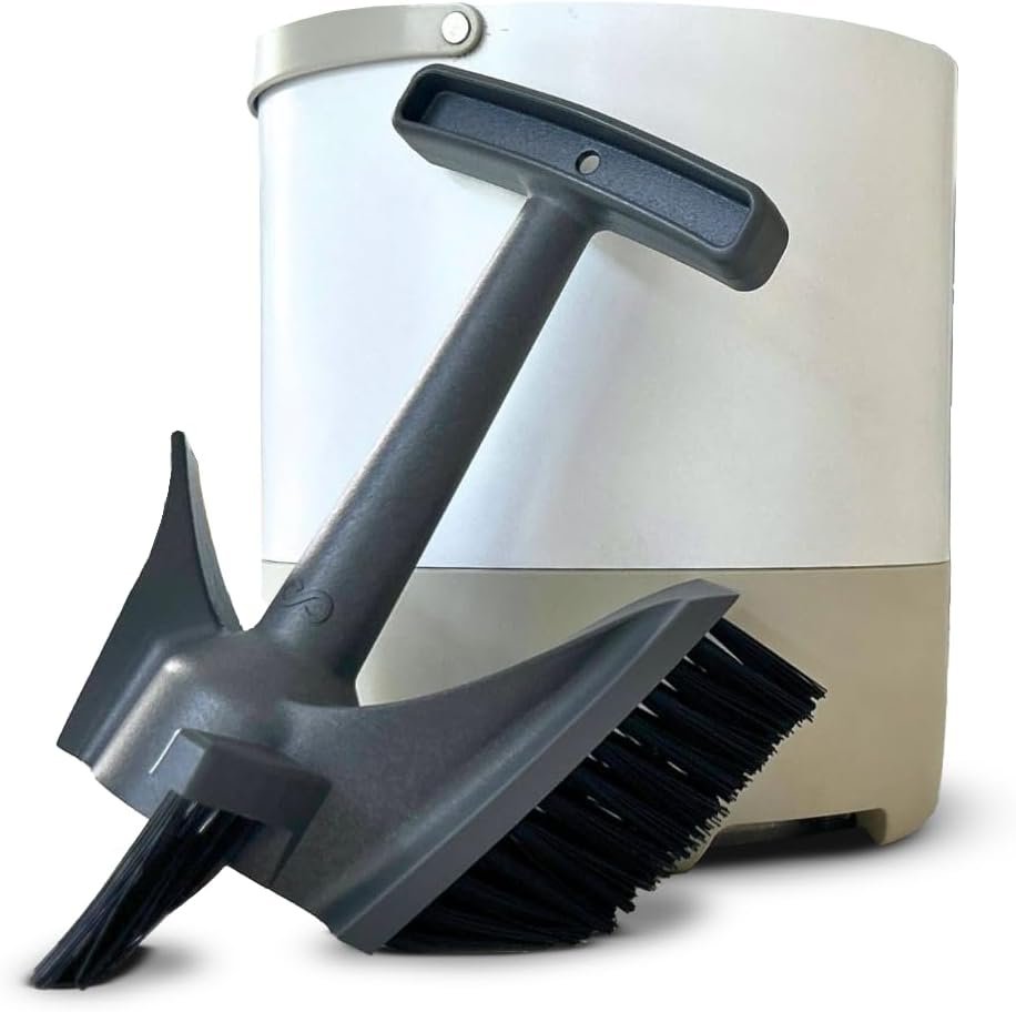 FoodCycler Eco 3 Bucket & Infinity Brush Pack – Kitchen Compost Bin Cleaner & Cleaning Brush Set – Sustainable Food Processor, Trash Can & Recycling Bin Cleaning Supplies & Essential (White)