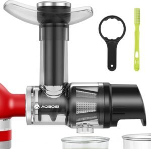 AAOBOSI KitchenAid Juicer Attachment – Cold Press Slow Juicer