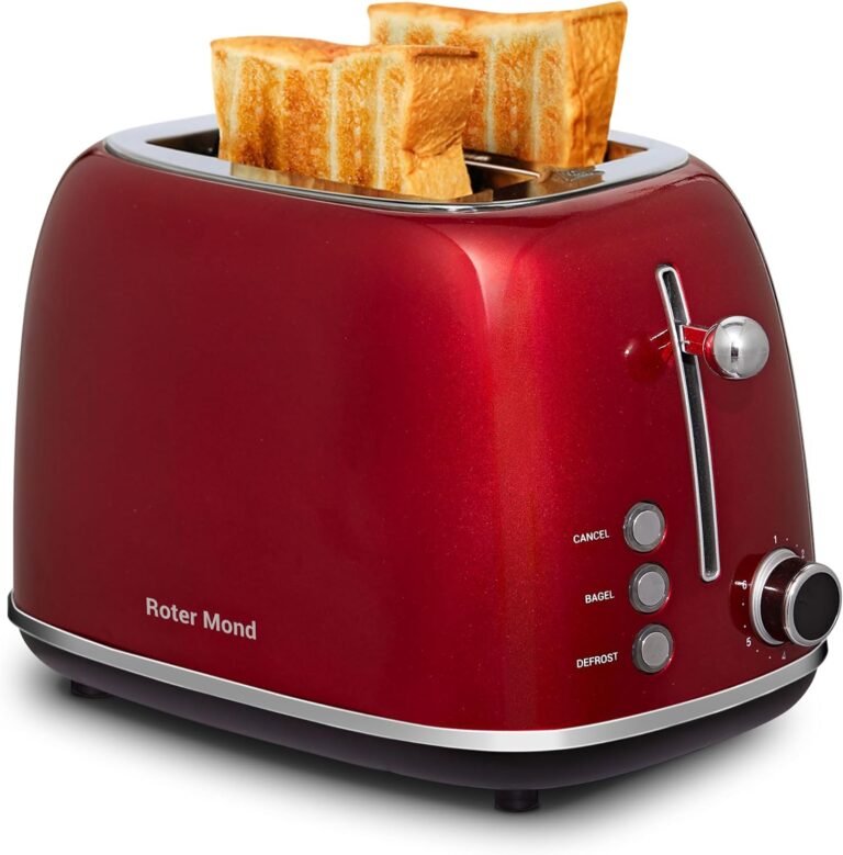 Roter Mond Retro Toaster Review – Red Stainless Steel