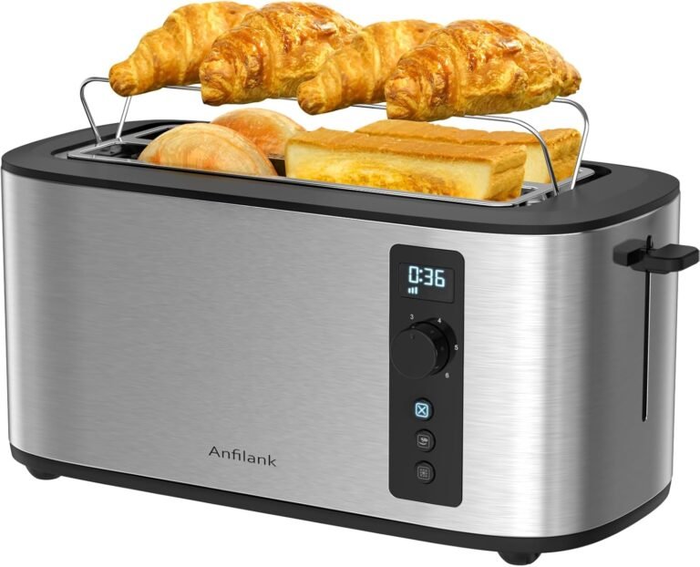 4-Slice Toaster | Stainless Steel | Anfilank