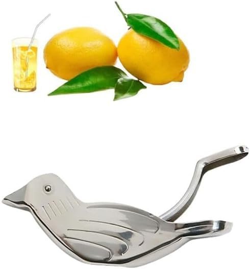 1pc Silver Manual Lemon Juicer,Exquisite Bird Stainless Steel Manual Lemon Juicer and Lime Squeezer for Orange Lemon Lime,Applied to Homes and Restaurant Fruit and Vegetable Tools
