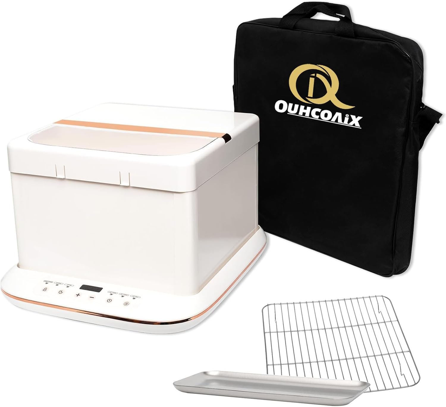 Folding Proofer Bread Proofing Box & Slow Cooker with 0-120℃ Temp Control & 10 H Timer Proofing Box for Sourdough, Bread Baking, Pizza, Yogurt Sourdough Starter Kit for Home Baking Bread Lovers