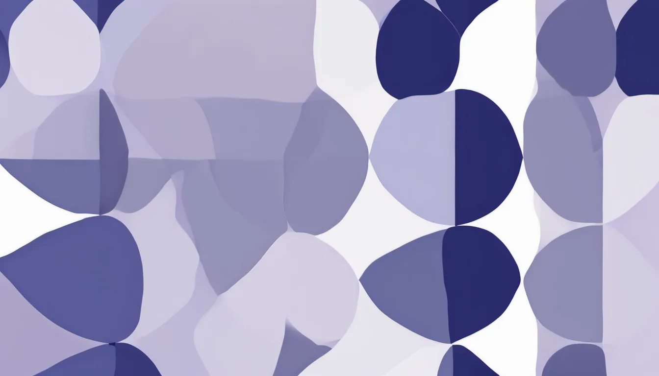 Abstract method grid illustration in indigo and pale lavender on white — decorative header for About Appliance Spotlight