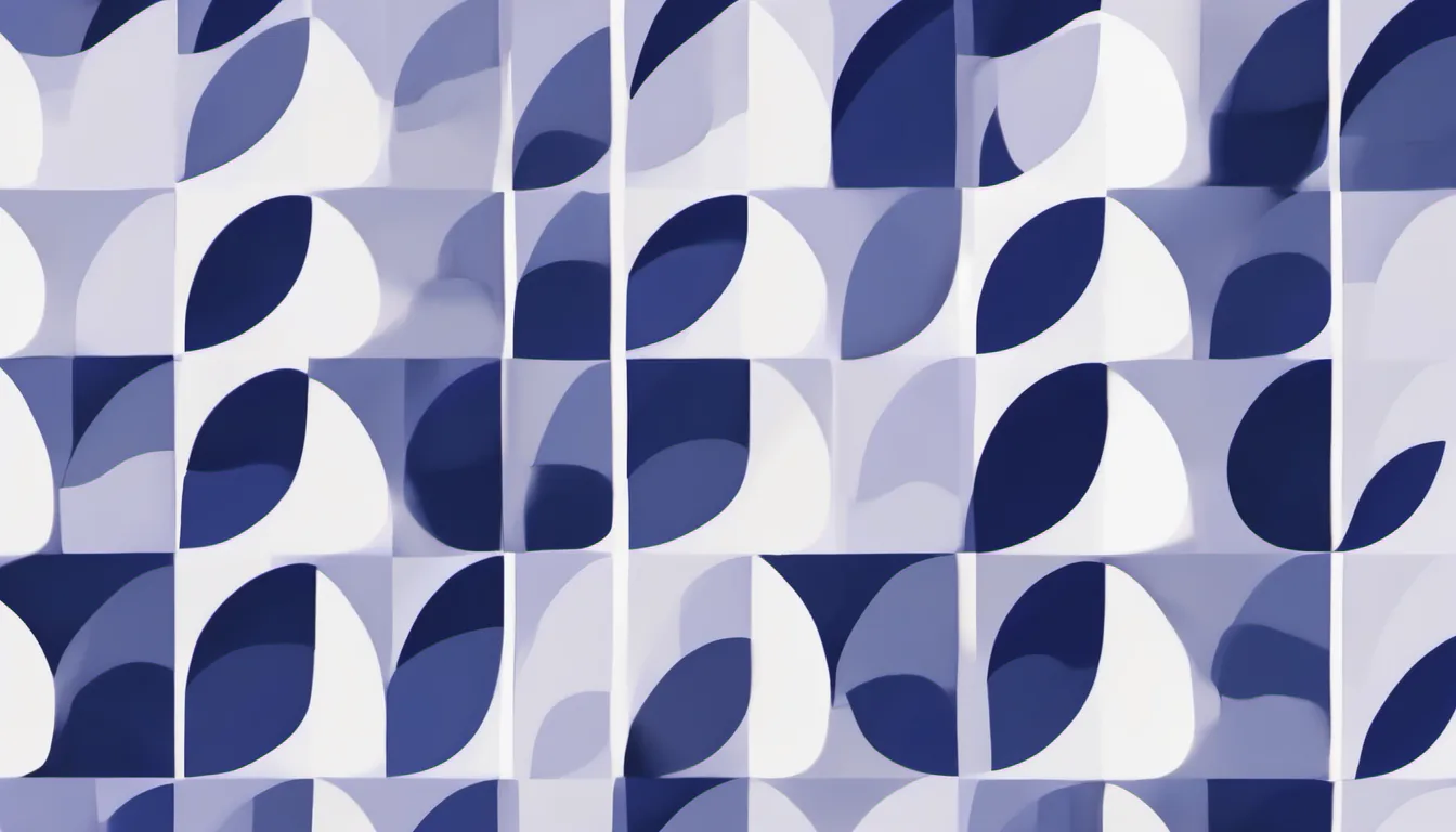Abstract narrowing funnel illustration in indigo and pale lavender on white — decorative header for Appliance Finder: Match a Kitchen Appliance to Your Worktop