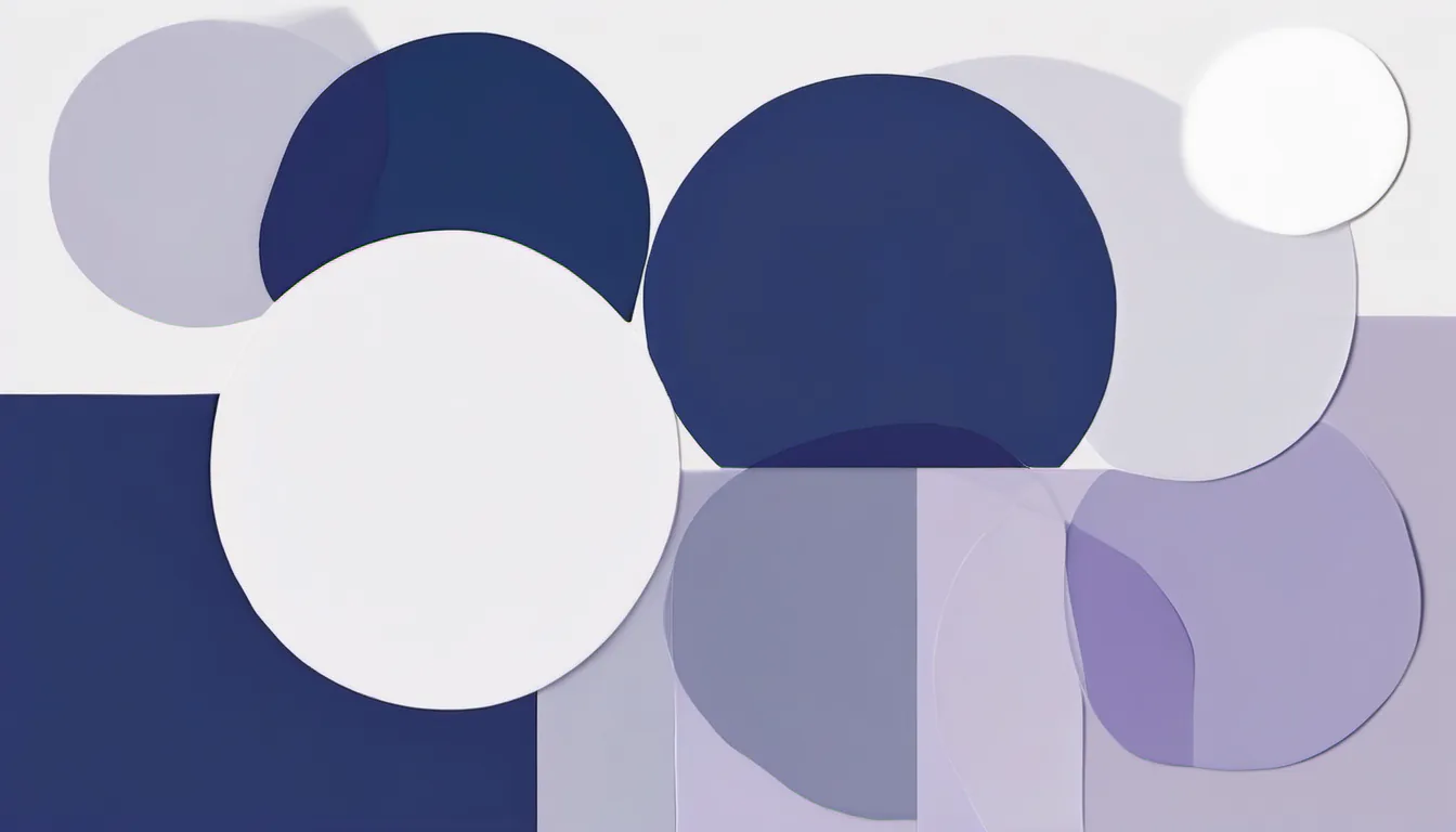 Abstract orbit pair illustration in indigo and pale lavender on white — decorative header for Microwave Reviews, from the Spec Sheet