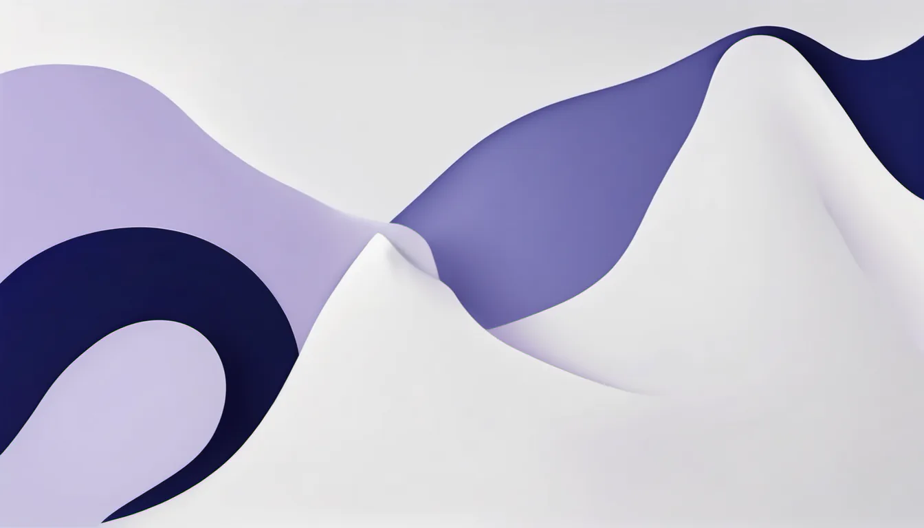 Abstract closed enclosure illustration in indigo and pale lavender on white — decorative header for Privacy Policy
